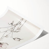 Vintage Botanical Art Print: Elegant Floral Sketch with Soft Details