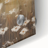 Vintage Botanical Art Print: Soft Daisies in a Golden Field