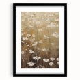 Vintage Botanical Art Print: Soft Daisies in a Golden Field