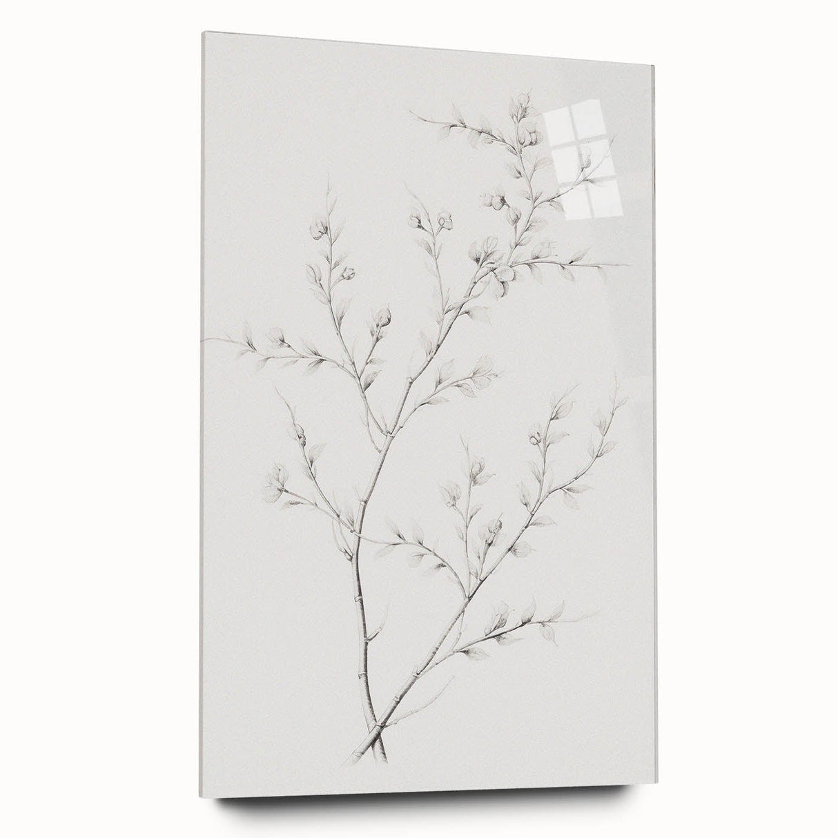 Vintage Botanical Art Print: Elegant Floral Sketch in Neutral Tones