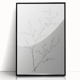 Vintage Botanical Art Print: Elegant Floral Sketch in Neutral Tones