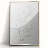 Vintage Botanical Art Print: Elegant Floral Sketch in Neutral Tones