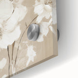 Vintage Botanical Art Print: Soft White Floral Illustration