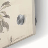 Vintage Botanical Art Print: Peach Branch Illustration in Soft Tones