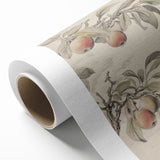 Vintage Botanical Art Print: Peach Branch Illustration in Soft Tones