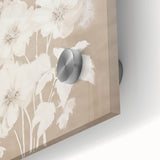 Vintage Botanical Art Print - Soft White Flowers – Framed