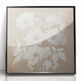 Vintage Botanical Art Print - Soft White Flowers – Framed