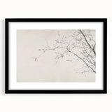 Minimalist Botanical Wall Art – Vintage Monochrome Print
