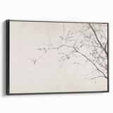 Minimalist Botanical Wall Art – Vintage Monochrome Print