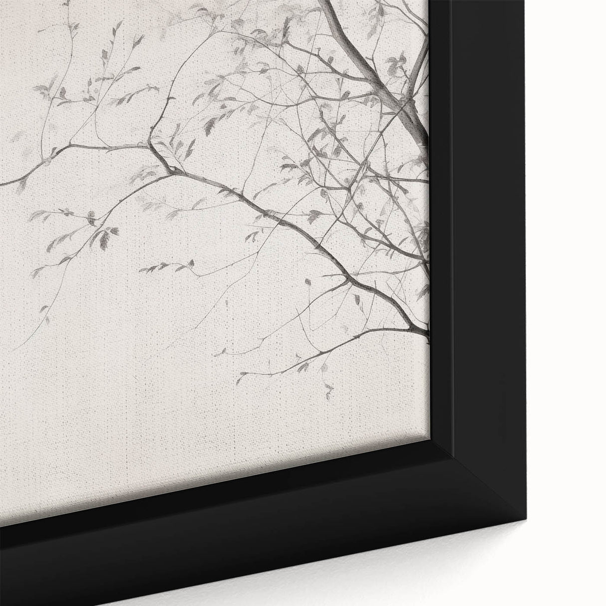 Minimalist Botanical Wall Art – Vintage Monochrome Print