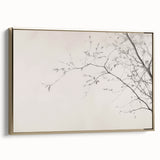 Minimalist Botanical Wall Art – Vintage Monochrome Print