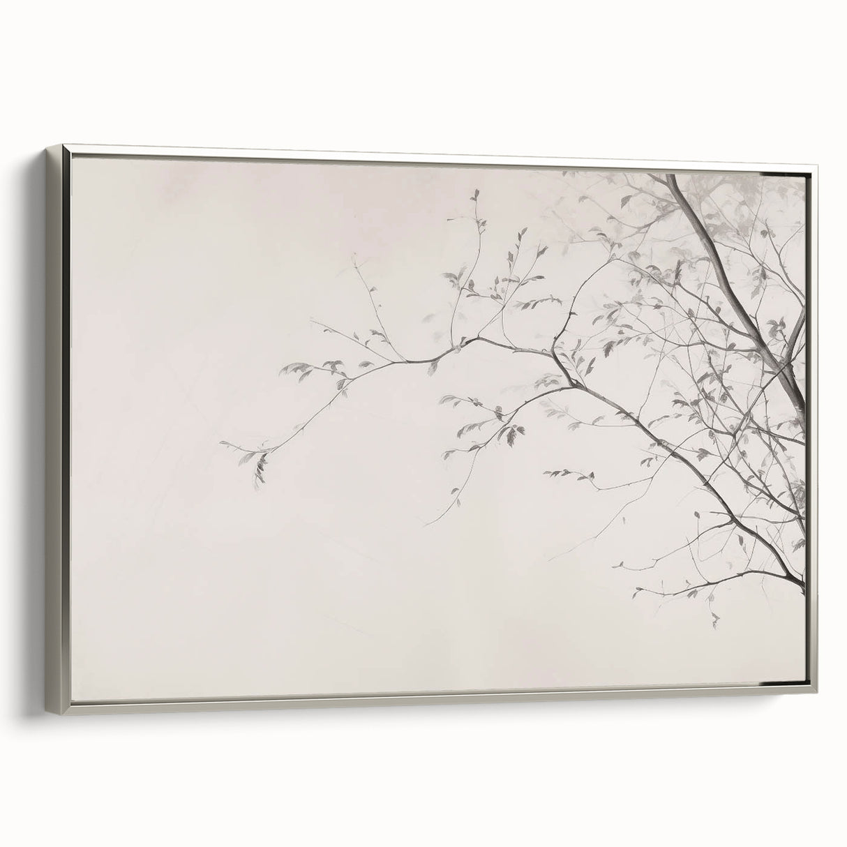 Minimalist Botanical Wall Art – Vintage Monochrome Print