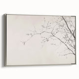Minimalist Botanical Wall Art – Vintage Monochrome Print