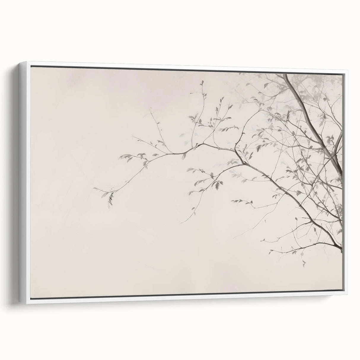 Minimalist Botanical Wall Art – Vintage Monochrome Print
