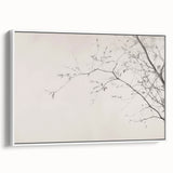 Minimalist Botanical Wall Art – Vintage Monochrome Print
