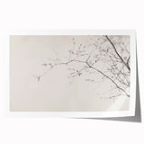 Minimalist Botanical Wall Art – Vintage Monochrome Print