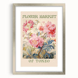 Vintage Botanical Art Prints: Flower Market of Tokyo