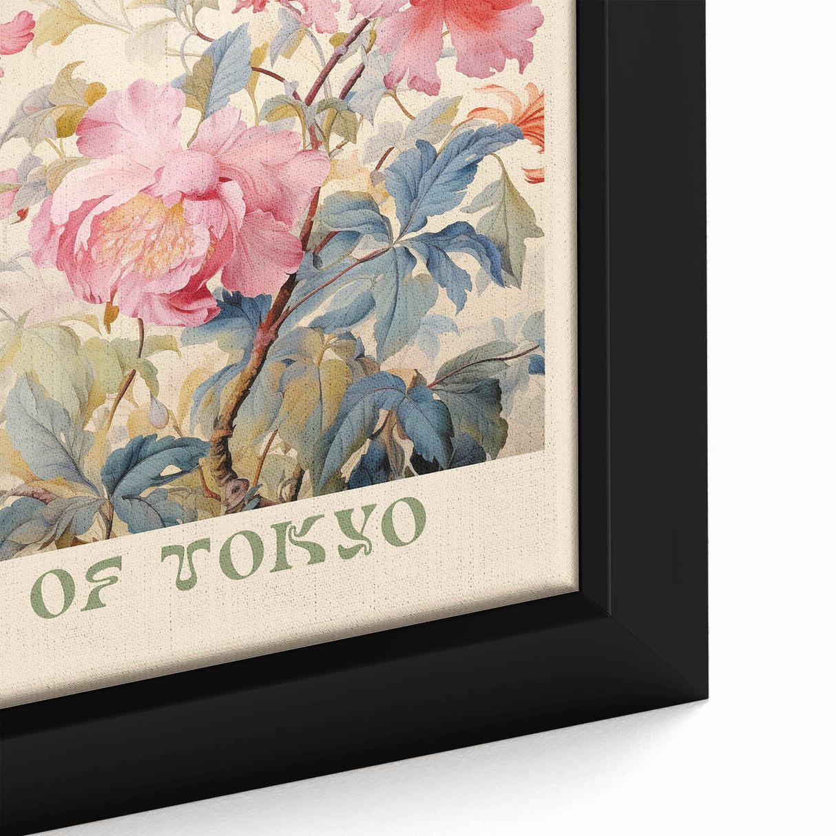 Vintage Botanical Art Prints: Flower Market of Tokyo