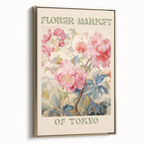 Vintage Botanical Art Prints: Flower Market of Tokyo