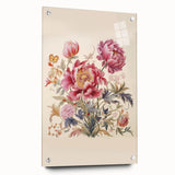 Vintage Botanical Art Prints: Elegant Floral Bouquet
