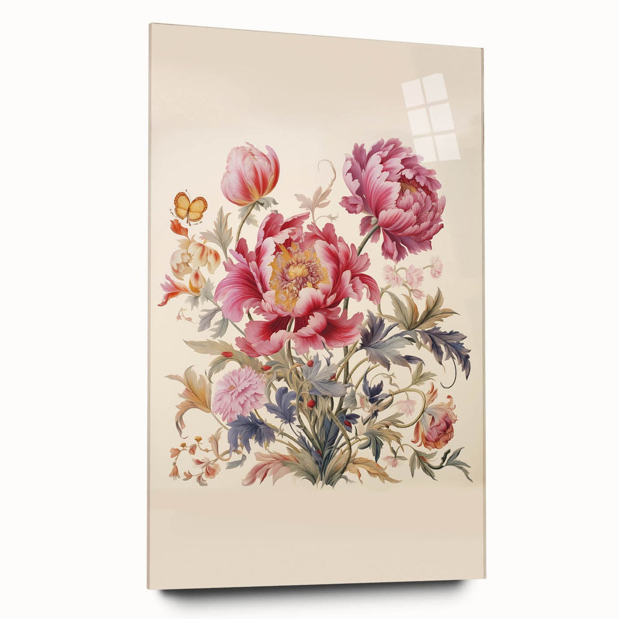 Vintage Botanical Art Prints: Elegant Floral Bouquet