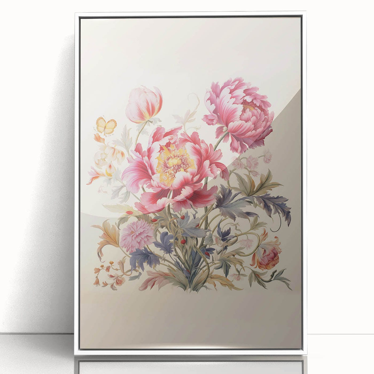 Vintage Botanical Art Prints: Elegant Floral Bouquet