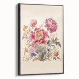 Vintage Botanical Art Prints: Elegant Floral Bouquet