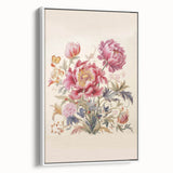 Vintage Botanical Art Prints: Elegant Floral Bouquet