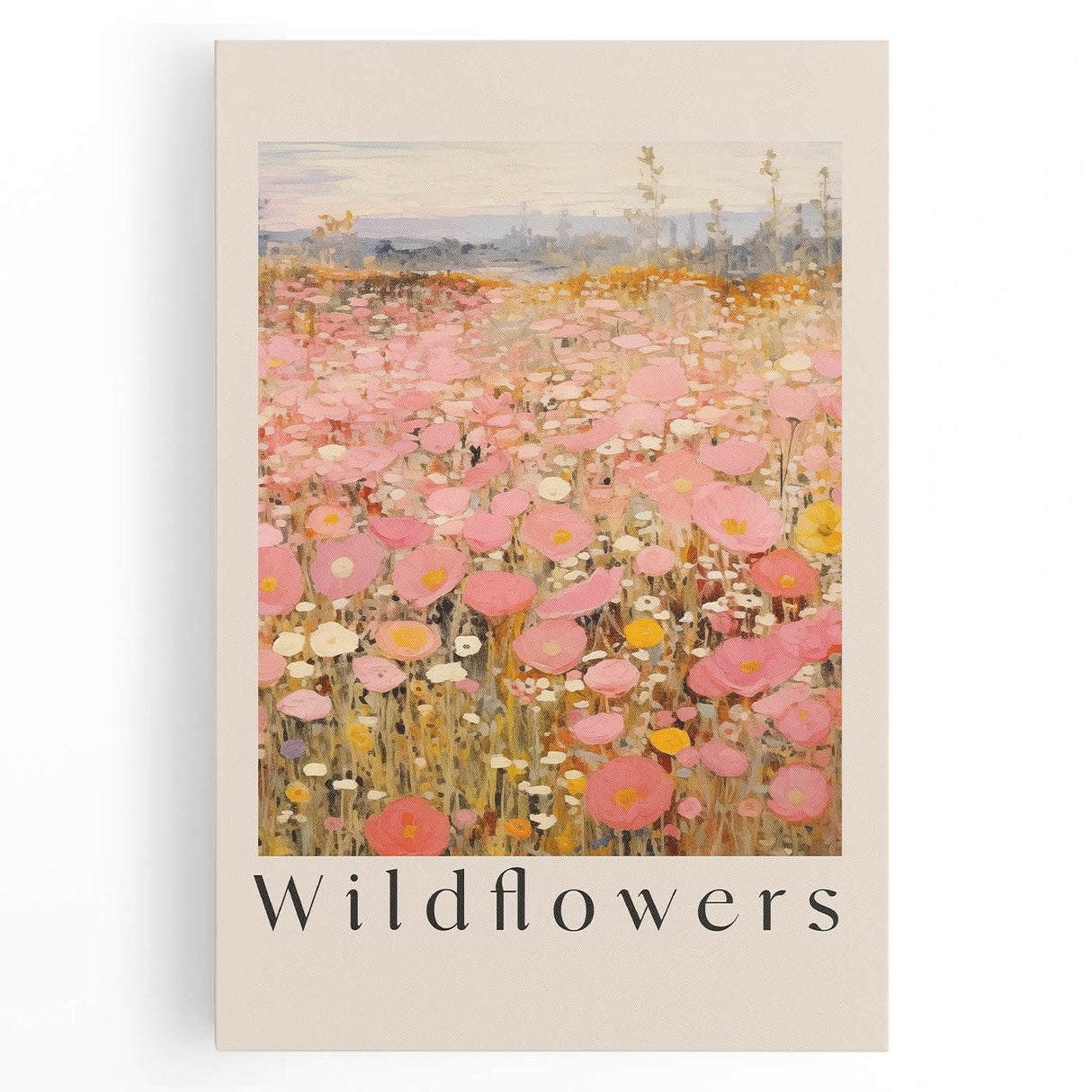 Vintage Botanical Art Prints: Soft Wildflower Field