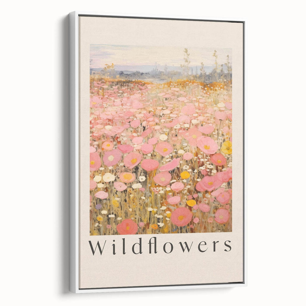 Vintage Botanical Art Prints: Soft Wildflower Field