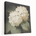 Vintage Botanical Art Print: White Hydrangea Flower Illustration