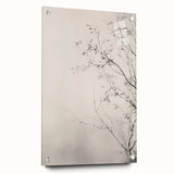 Vintage Botanical Art Prints – Elegant Branch Pencil Drawing