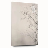 Vintage Botanical Art Prints – Elegant Branch Pencil Drawing