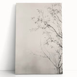 Vintage Botanical Art Prints – Elegant Branch Pencil Drawing