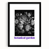 Vintage Botanical Art Prints: Monochrome Botanical Garden