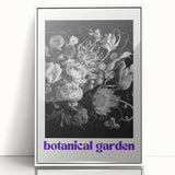 Vintage Botanical Art Prints: Monochrome Botanical Garden