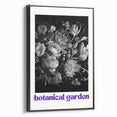 Vintage Botanical Art Prints: Monochrome Botanical Garden