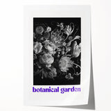 Vintage Botanical Art Prints: Monochrome Botanical Garden