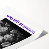 Vintage Botanical Art Prints: Monochrome Botanical Garden