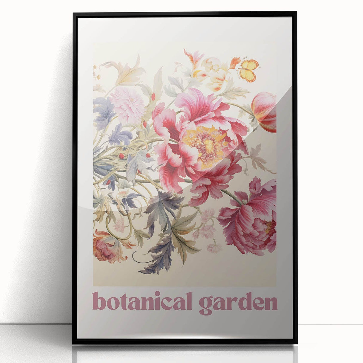 Vintage Botanical Art Prints: Peony Botanical Garden