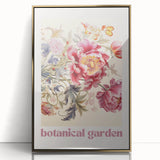 Vintage Botanical Art Prints: Peony Botanical Garden