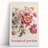 Vintage Botanical Art Prints: Peony Botanical Garden