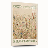 Vintage Botanical Art Prints: Don't Pick the Wildflowers
