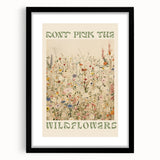 Vintage Botanical Art Prints: Don't Pick the Wildflowers