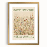 Vintage Botanical Art Prints: Don't Pick the Wildflowers