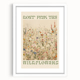 Vintage Botanical Art Prints: Don't Pick the Wildflowers