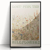 Vintage Botanical Art Prints: Don't Pick the Wildflowers