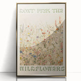 Vintage Botanical Art Prints: Don't Pick the Wildflowers