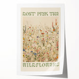 Vintage Botanical Art Prints: Don't Pick the Wildflowers