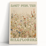 Vintage Botanical Art Prints: Don't Pick the Wildflowers
